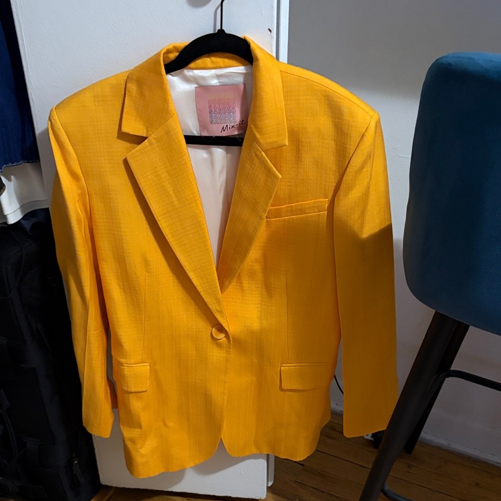 Sandro Yellow Blazer
